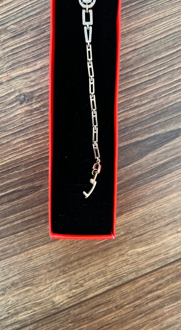 Zincir Detaylı Vintage Altın Bileklik - Görsel 2