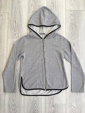 Kapüşonlu fermuarlı sweat