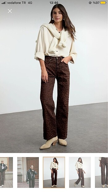 Trendyol & Milla Trendyolmilla leopar pantolon