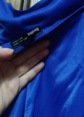 Bershka saten elbise 