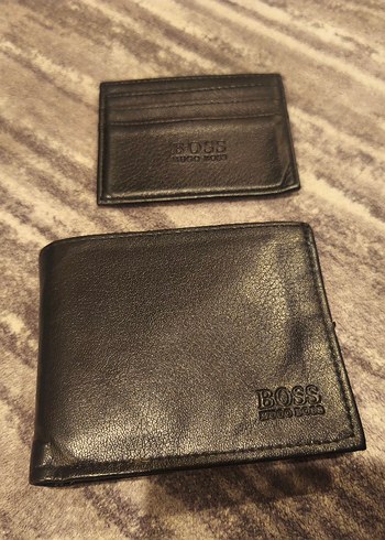 BOSS Hugo boss Siyah Erkek Cüzdan ve Kartlık Seti - Görsel 2