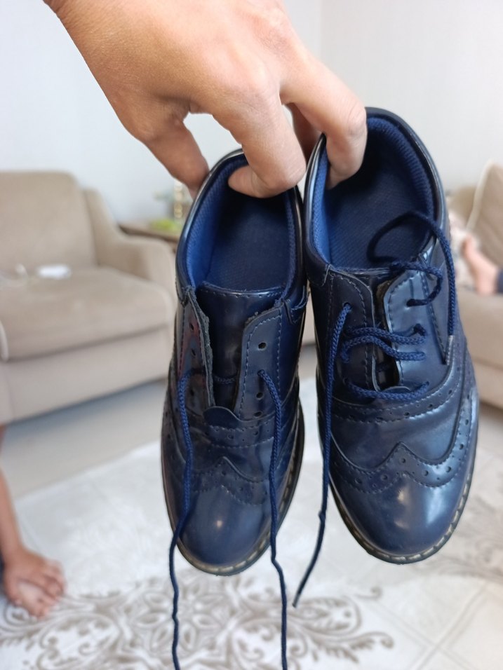 Parlak Mavi Erkek Özel Ayakkabı - Görsel 3