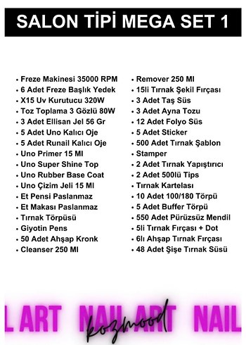 KozMood Kalıcı Oje ve Protez Tırnak Seti Mega - Görsel 3