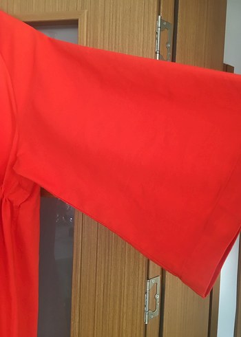 Kırmızı Midi Boy Salaş Kadın Kap - Görsel 3