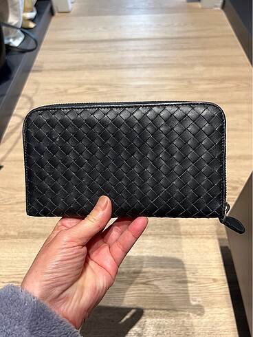 Bottega siyah deri cüzdan