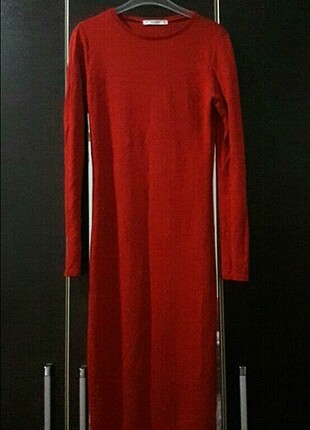 Pull&Bear kırmızı kalem elbise