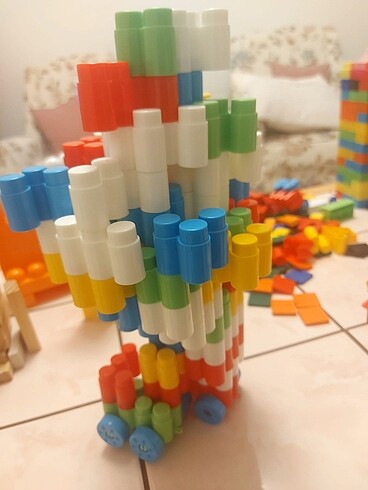 Çok parçalı lego ahşap oyuncaklar - Görsel 5