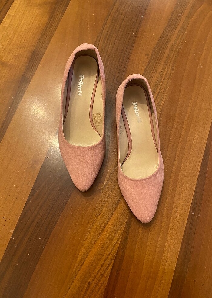 Pembe süet ayakkabı - Görsel 3