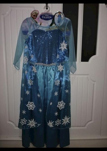 DİSNEY Elsa Lisanslı Frozen Kız Çocuk Elbisesi