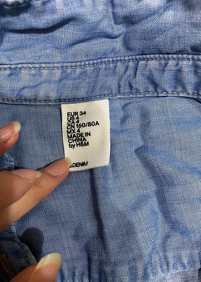 H&M denim elbise - Görsel 2