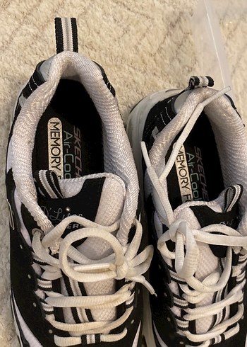 35,5 Beden Skechers Siyah Beyaz Platform Spor Ayakkabı