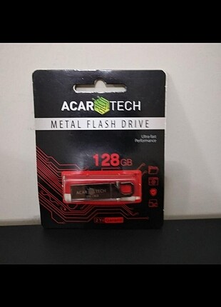 Acar Tech 128 GB Flash Disk Gümüş Renkli