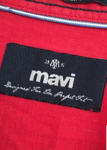 Mavi Jeans Kırmızı Pamuklu Uzun Kollu Erkek Gömlek