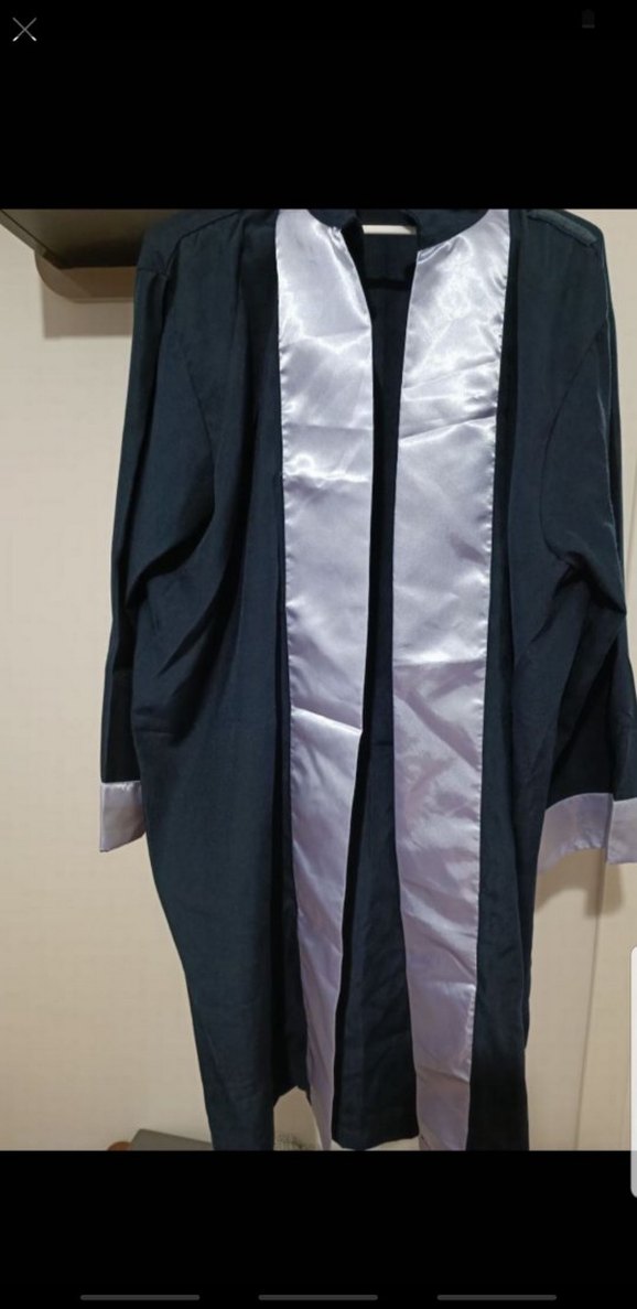 Uzun Kollu Gri Mezuniyet Elbisesi - Görsel 2