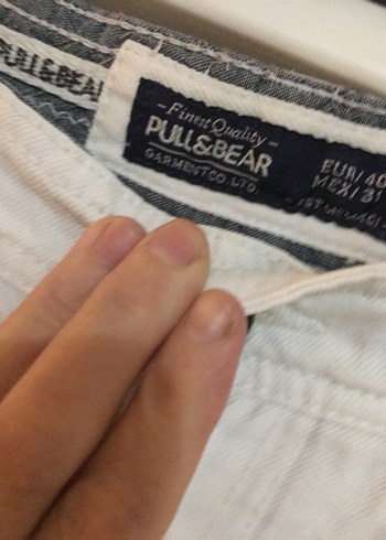 Erkek Beyaz Pamuklu Rahat Kesim Şort - Görsel 5