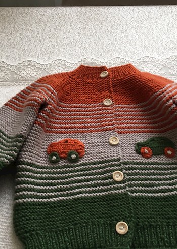 Bebek Örgü Tavşanlı Kısa Tulum - Görsel 5