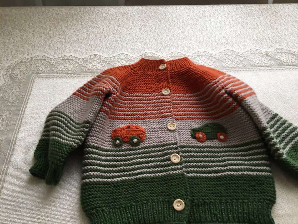 Bebek Örgü Tavşanlı Kısa Tulum - Görsel 5