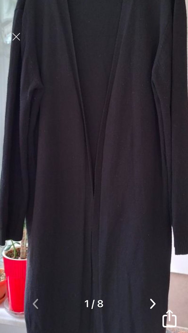 Adil Işık Siyah Uzun Kollu Kadın Hırka - Görsel 2