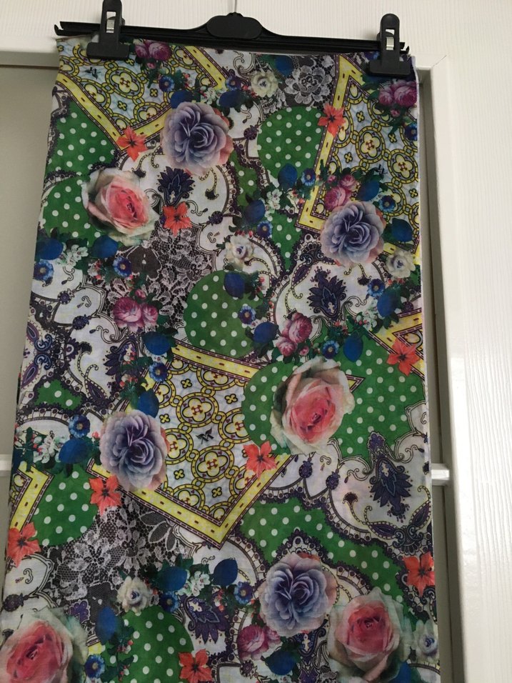 Dantel Detaylı Çok Renkli Bohem Kadın Şal - Görsel 3