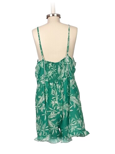 xl Beden Vintage Love Kısa Tulum %70 İndirimli.