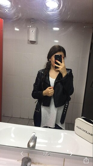 Bershka deri ceket