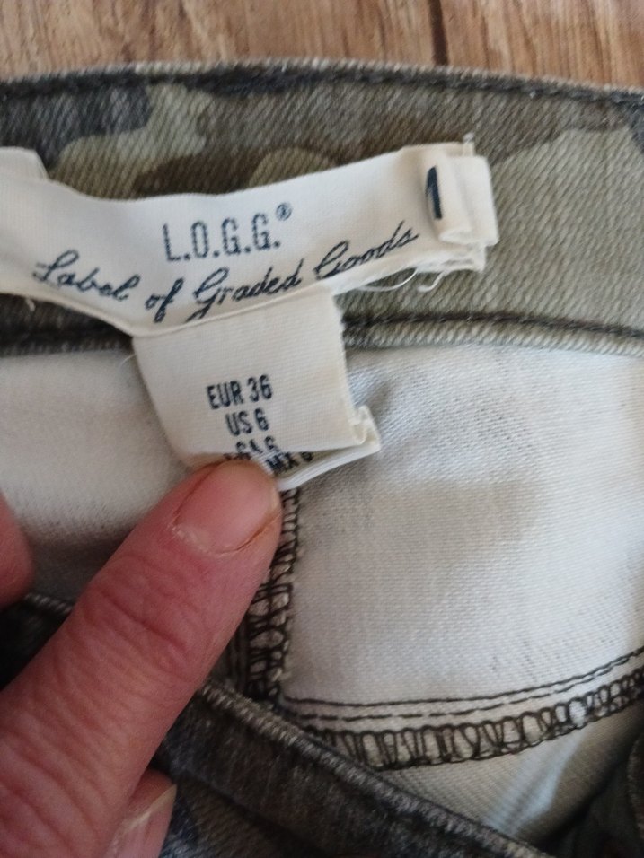 Kadın Kamuflaj Desenli Kot Pantolon - Görsel 5