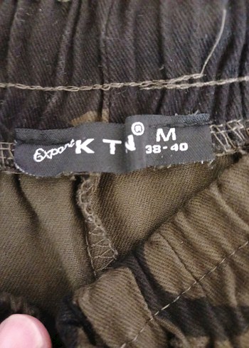 Kadın Kamuflaj Desenli Kumaş Pantolon - Görsel 3