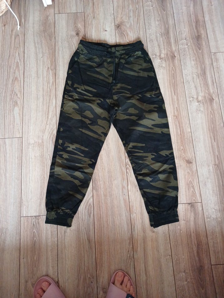 Kadın Kamuflaj Desenli  Kumaş Pantolon - Görsel 2