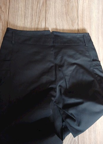 Fermuarlı Siyah Kadın Kumaş Pantolon - Görsel 5