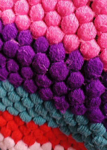 Renkli Desenli Battaniye koltuk şalı - Görsel 2