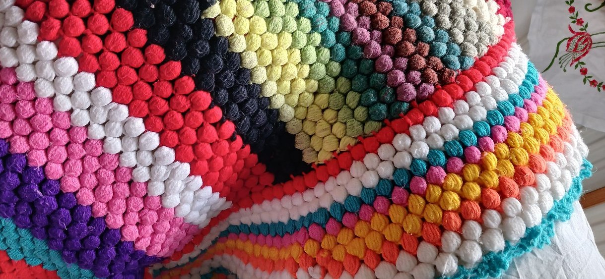 Renkli Desenli Battaniye koltuk şalı - Görsel 3