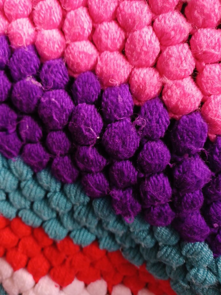 Renkli Desenli Battaniye koltuk şalı - Görsel 2