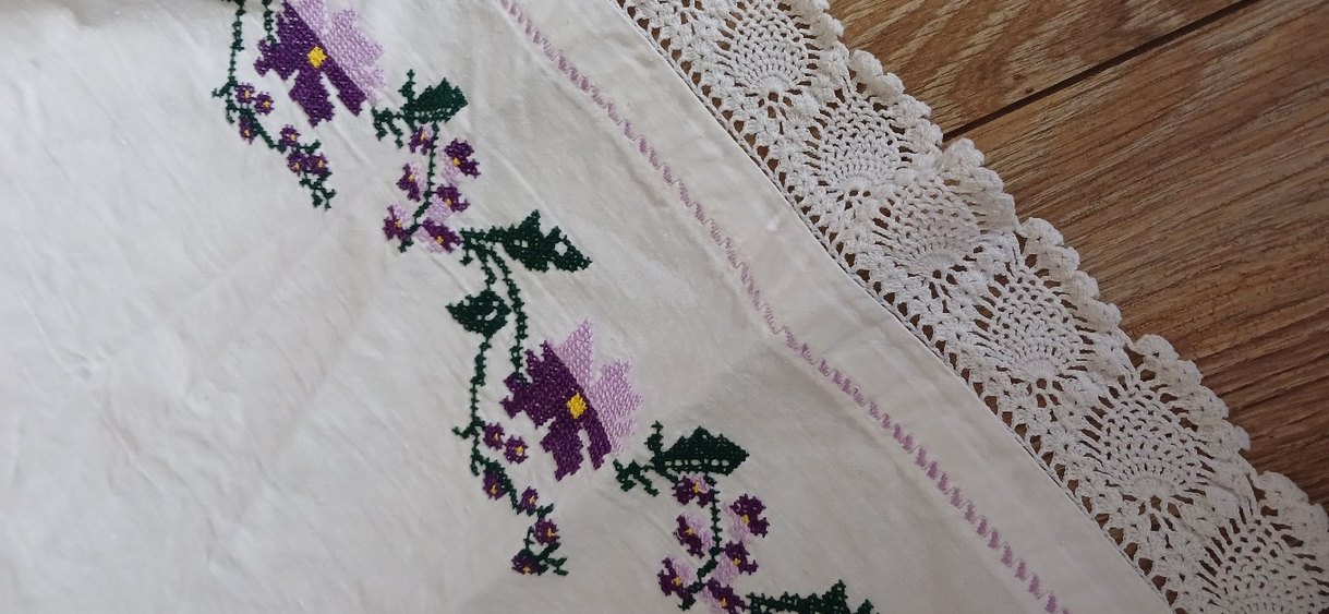 perdelik kanaviçe örtü - Görsel 5