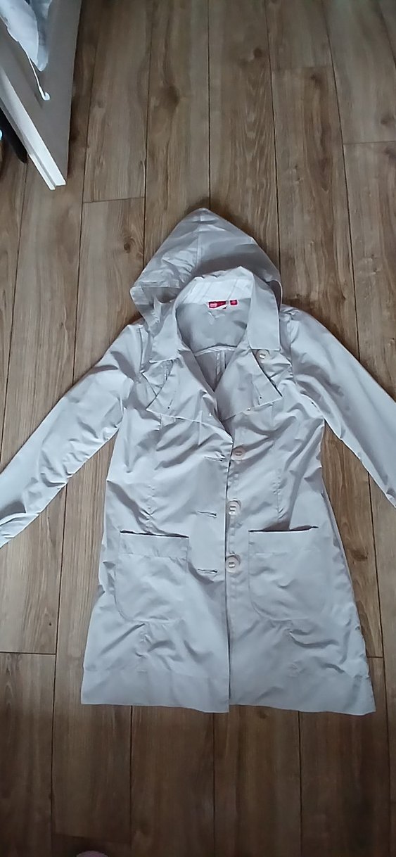 puma Düğmeli Beyaz Midi Kadın Trençkot - Görsel 2