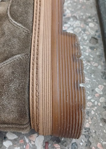 Bohem Tarz Kadın Süet Platform Topuklu Bot - Görsel 3