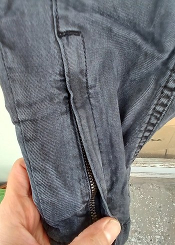 Diğer Gri Rahat Kesim Kadın Denim Pantolon
