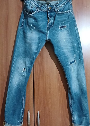 Zara zara Mavi Kadın Denim Street Style Jean