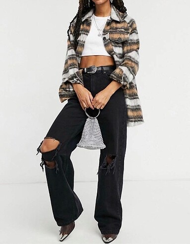 Bershka Bershka siyah jean kot pantolon