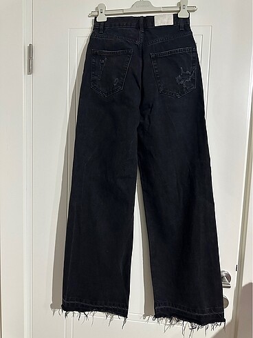 Bershka siyah jean kot pantolon - Görsel 5