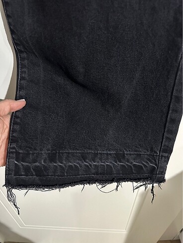 Bershka siyah jean kot pantolon - Görsel 8