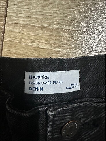 s Beden Bershka siyah jean kot pantolon
