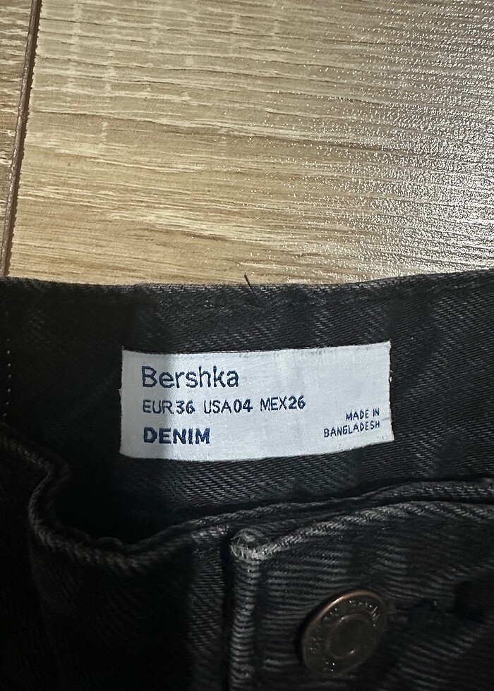 Bershka siyah jean kot pantolon - Görsel 3