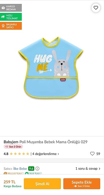 Poly muşamba büyük önlük - Görsel 4