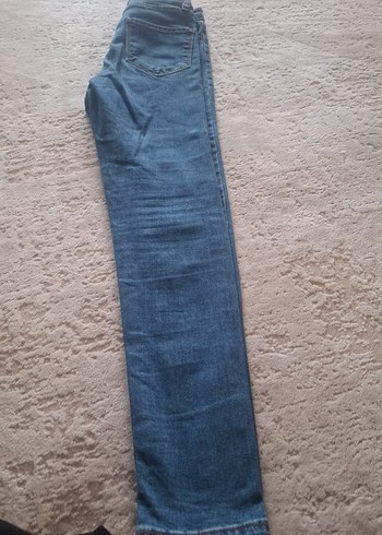 26 Beden Kadın Mavi Normal Boy Denim Jean