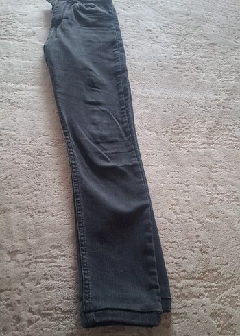 27 Beden gri Renk Gri Kadın Kot Pantolon, Normal Boy, Slim Fit