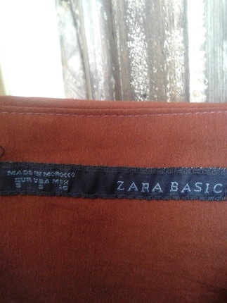 s Beden zara yepyeni kiremit rengi elbise