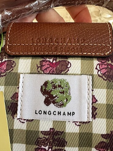 Beden yeşil Renk Longchamp XS Le Pliage Pouch Gingham