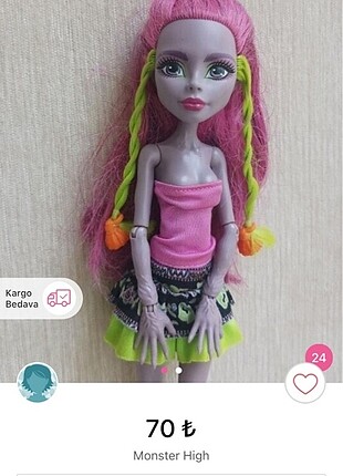 Monster high bebekler rezerve