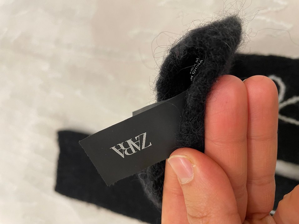 Zara yün karışımlı eldiven - Görsel 3