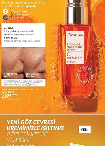Avon Anew vitamin c serumu